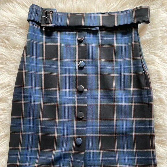 Anthropologie Maeve EUC Plaid pencil skirt - Picture 1 of 3